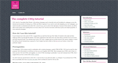 Desktop Screenshot of css3-tutorial.net